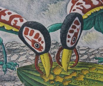 PEHRSON, KARL AXEL. Färglitografi, sign o dat -79, numr 289/385.