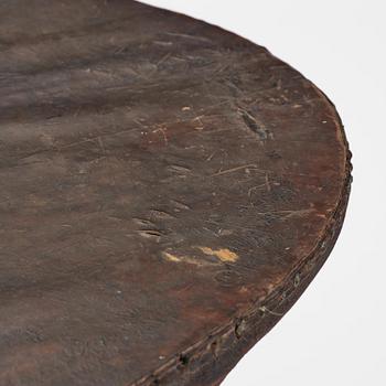 A Swedish leather-clad baroque table, late 17th century / circa 1700.