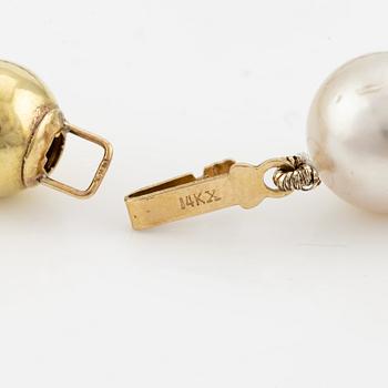 Collier odlade Söderhavspärlor och Tahitipärlor.