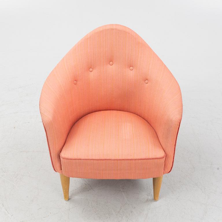 Kerstin Hörlin-Holmquist, a 'Lilla Adam' armchair, Nordiska Kompaniet, Sweden, mid 20th century.