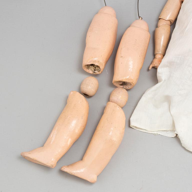 A Composition Girl Character Doll, Belgium, first half of the 20th century.