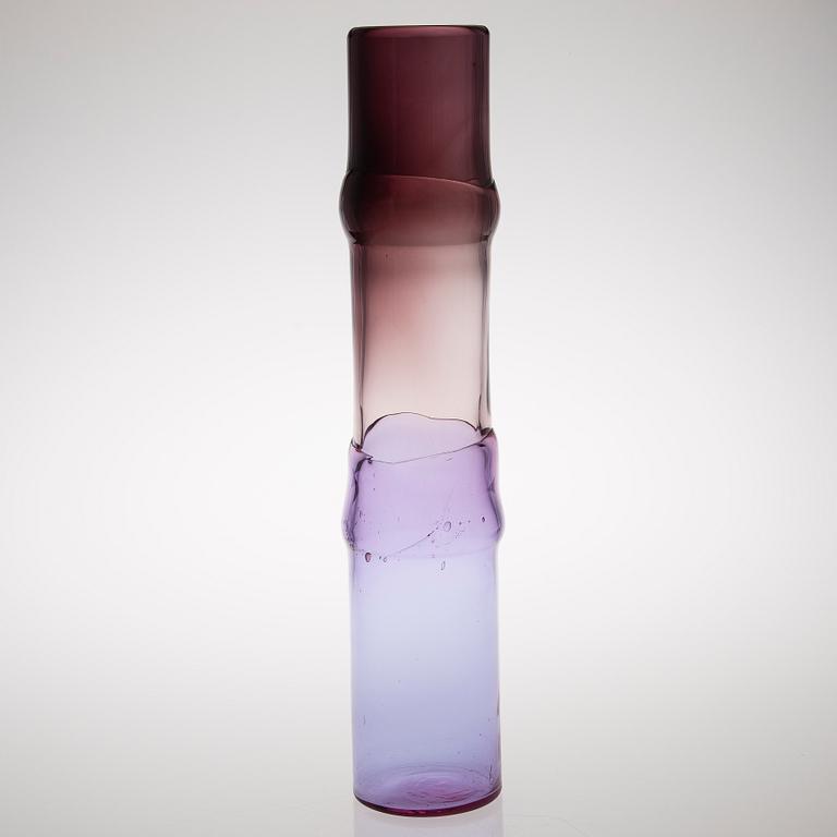 OIVA TOIKKA, glasskulptur "Bambu", signerad Oiva Toikka, Nuutajärvi Notsjö.