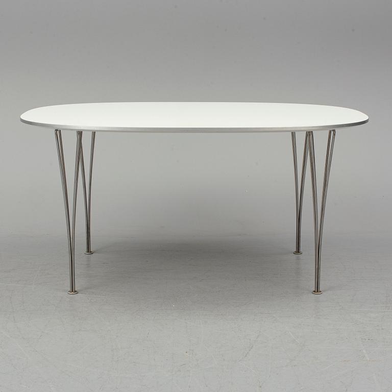 BRUNO MATHSSON & PIET HEIN, bord, "Superelips", Republic of Fritz Hansen, Denmark, MIAB Sverige, 2012.