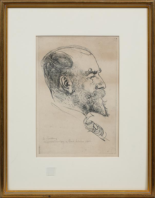 CARL LARSSON, mjukgrundsetsning, osignerad.