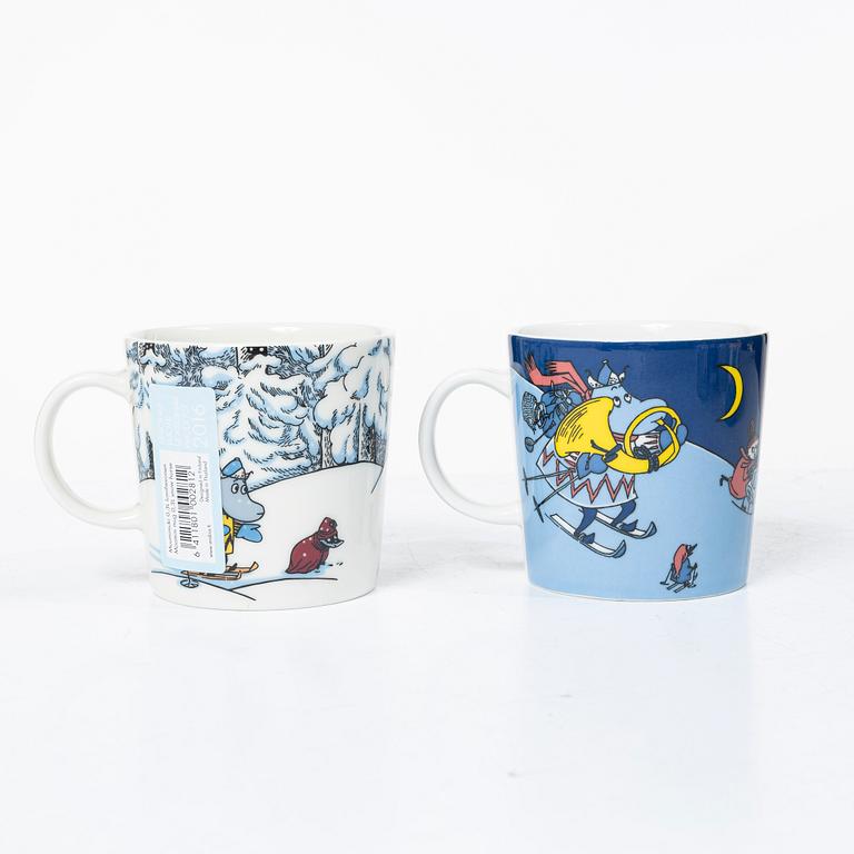 Arabia, ten Moomin mugs, Finland, 2002-2013.