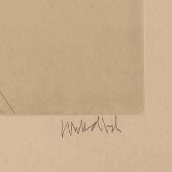 PAUL WUNDERLICH, färgakvatint, signerad och numrerad 90/100.