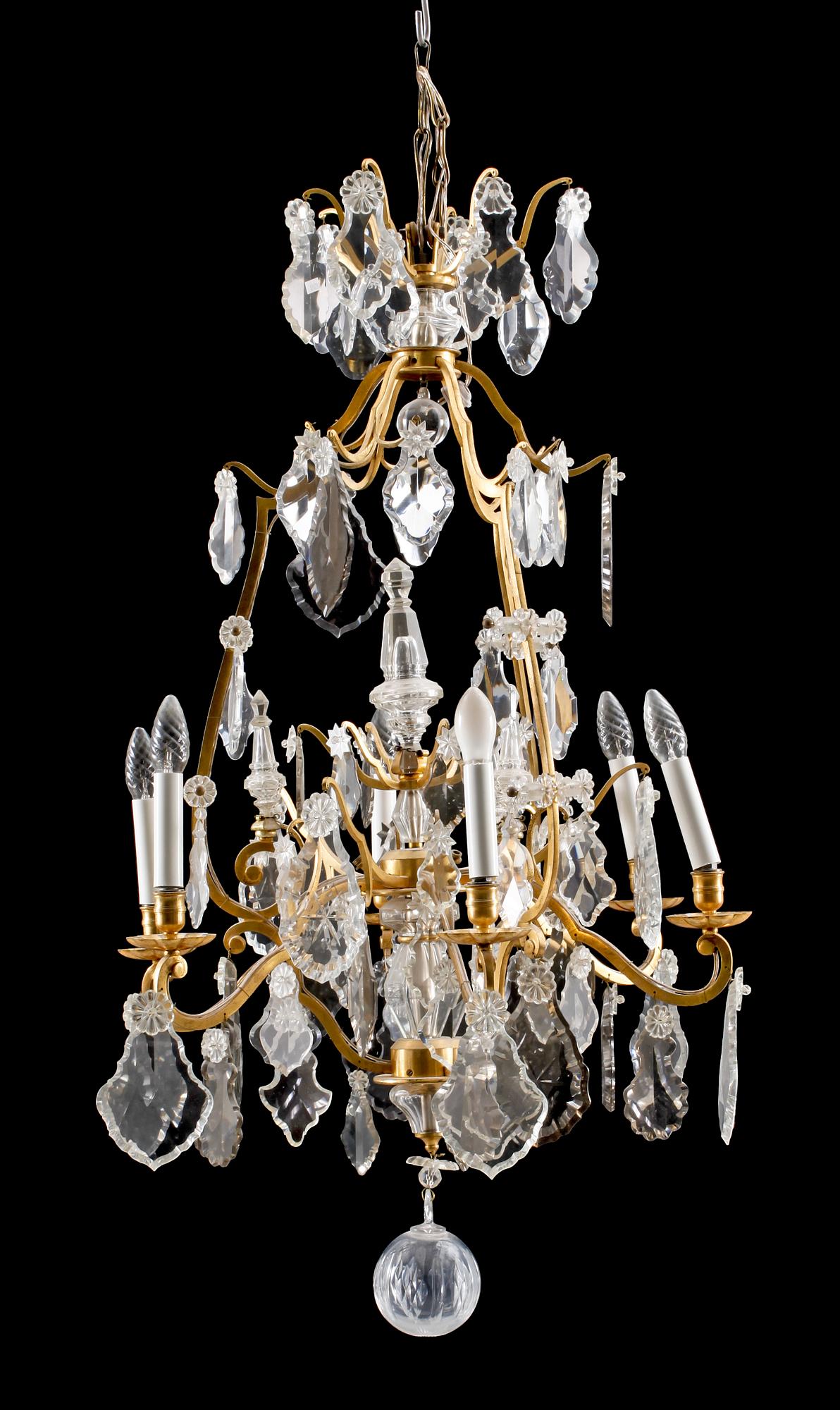 LJUSKRONA, rokokostil, 1900-tal. H 105.