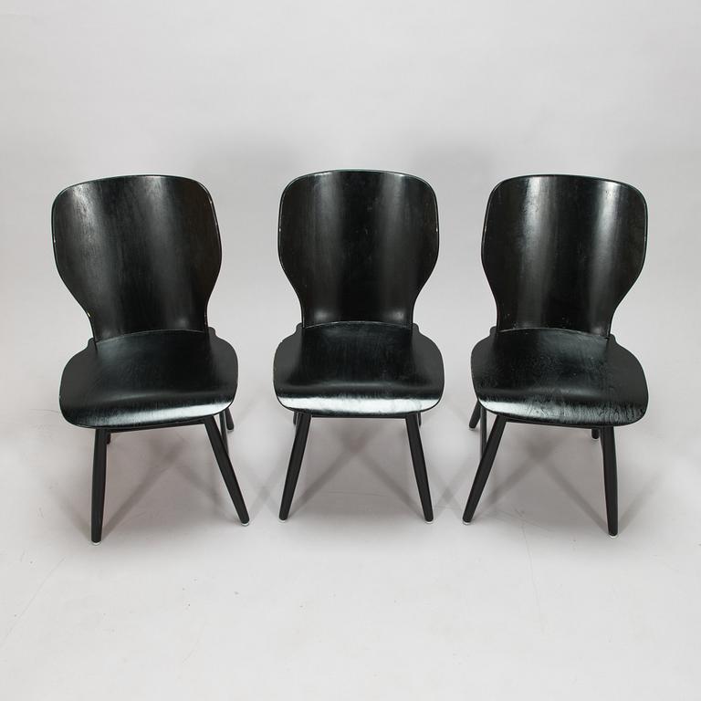 Olof Ottelin, stolar, 3 st, "Mumin" Kervo Snickerifabrik, Stockmann, 1900-talets mitt.
