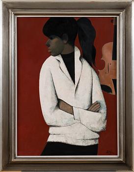 VEIKKO MARTTINEN, WOMAN AND VIOLIN.