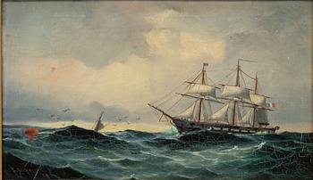 Ludvig Richarde, Ship flying the French flag.