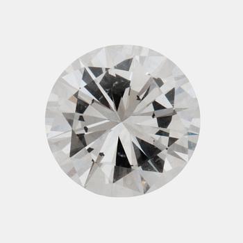 615. DIAMANT, oinfattad, briljantslipad, 1.29 ct, TW/FL enligt certifikat från EGI.