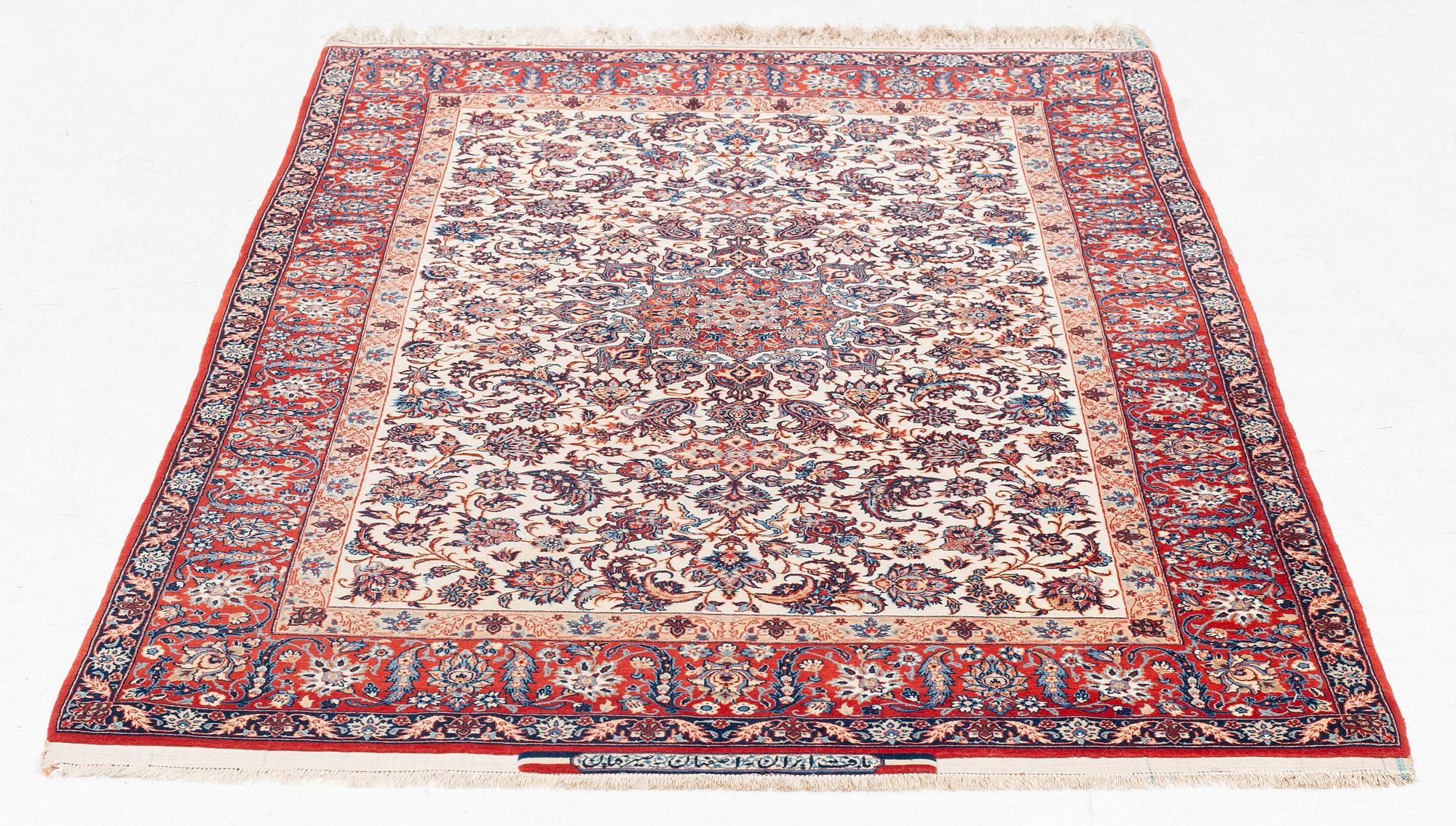 Matta, semiantik Isfahan (Haj Agha Reza) Seirafian, signerad, ca 170 x 105 cm.