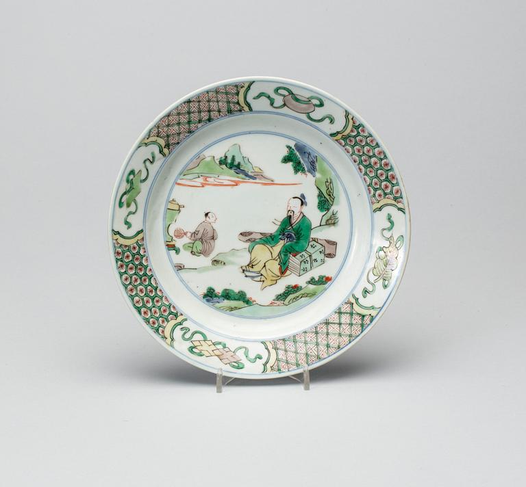 TALLRIK, porslin, Kina, Qianlong (1736-95).