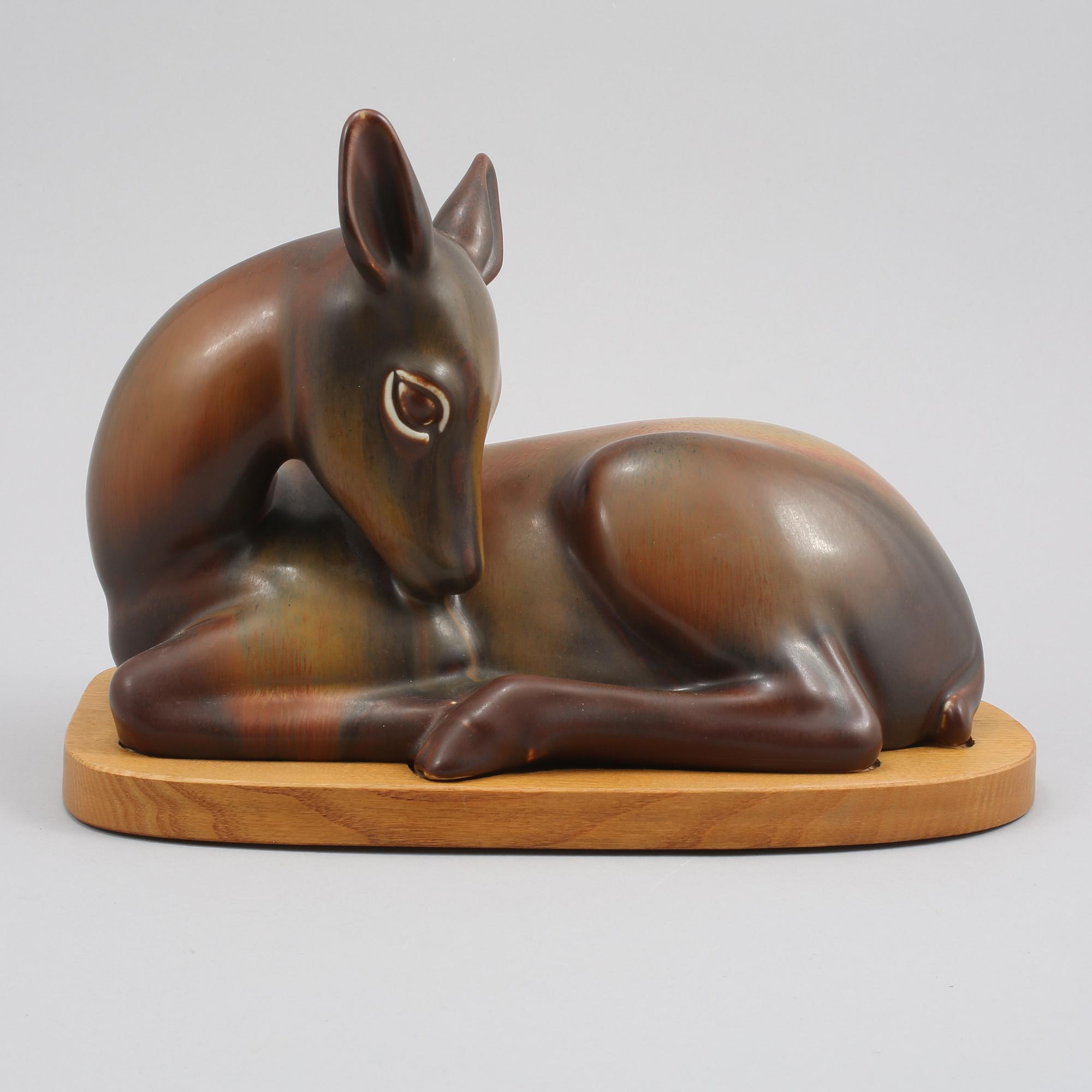 FIGUR, stengods, Gunnar Nylund, Rörstrand, 1900-tal.