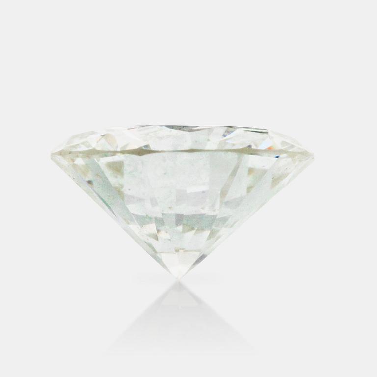DIAMANT, oinfattad, briljantslipad, 1.29 ct, TW/FL enligt certifikat från EGI.