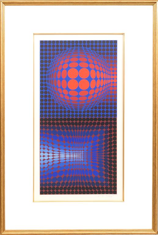 Victor Vasarely, serigraph signed and numbered 109/250.