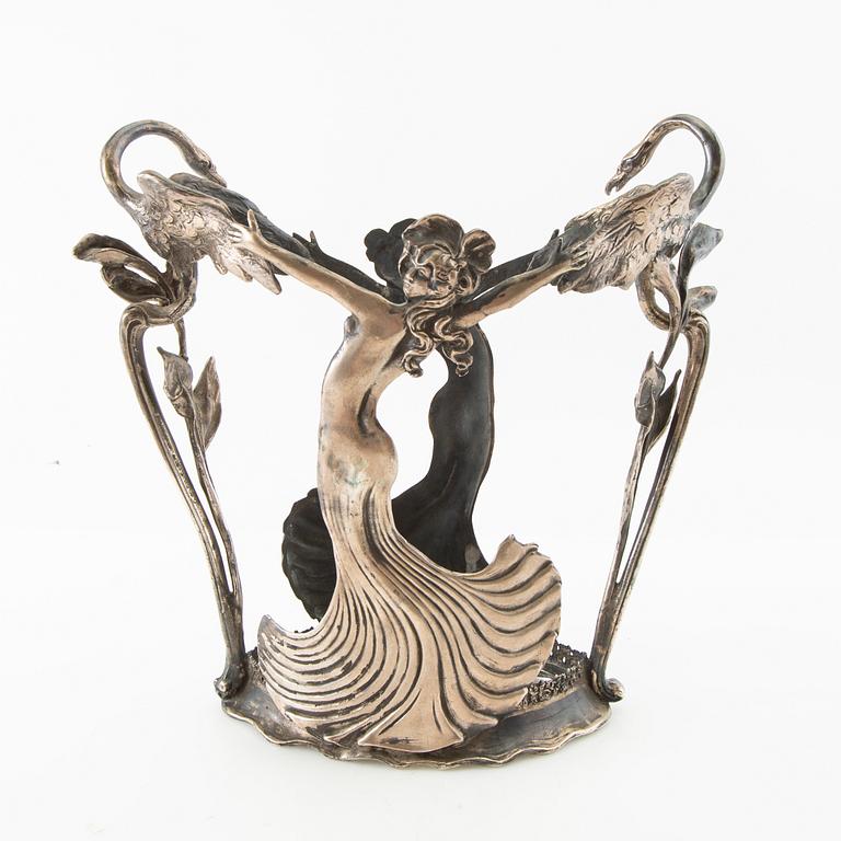 Vase Jugend early 20th century silver probably Austria/Hungary.