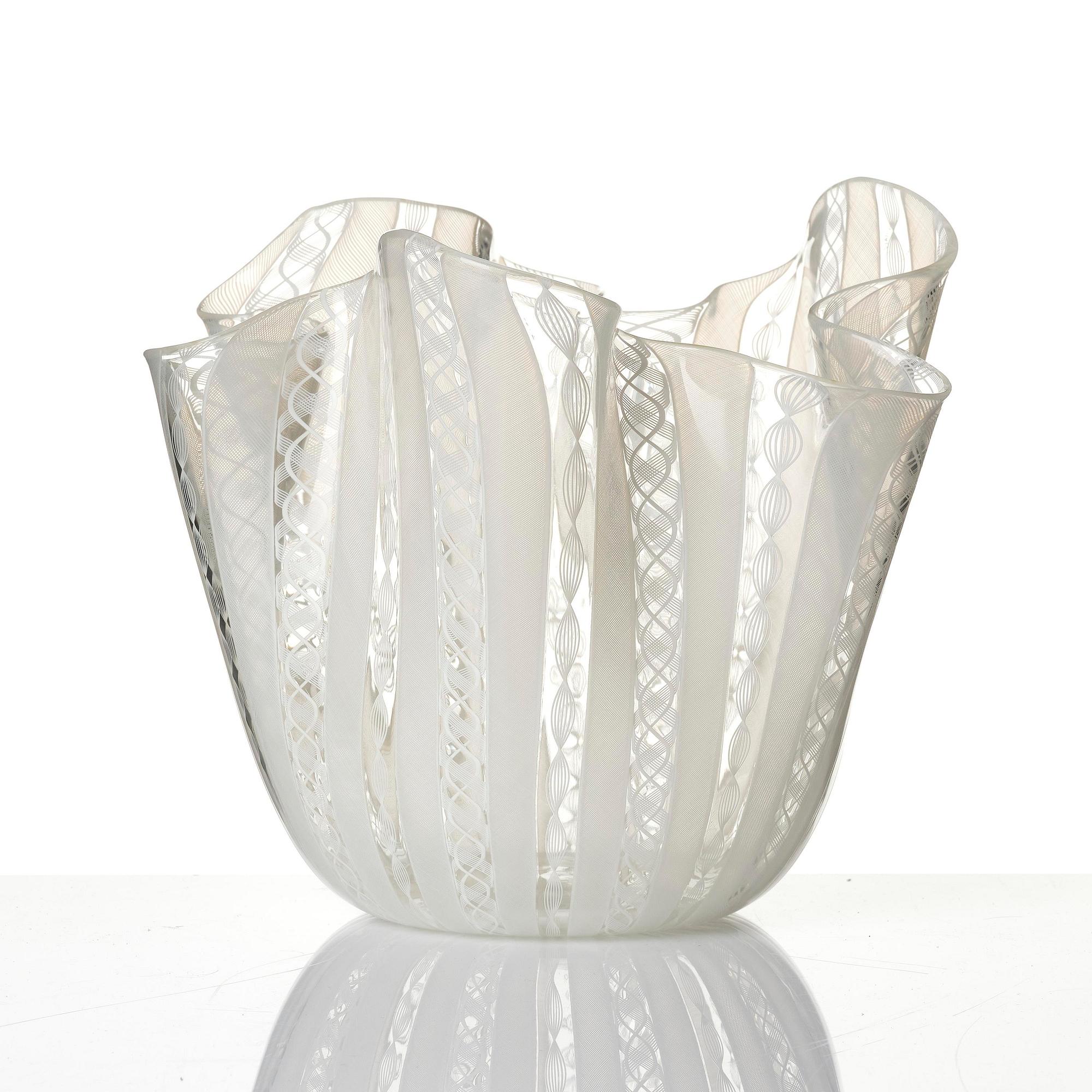 Paolo Venini & Fulvio Bianconi, A 'Fazzoletto' glass vase, Murano Italia.