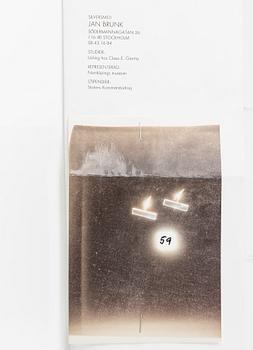 Jan Brunk, manschettknappar, sterlingsilver och emalj, Stockholm, 1992.