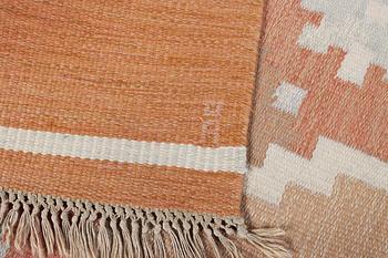 Anna-Johanna Ångtröm, a flat weave carpet, Sweden, signed Å, c. 309 x 198 cm.