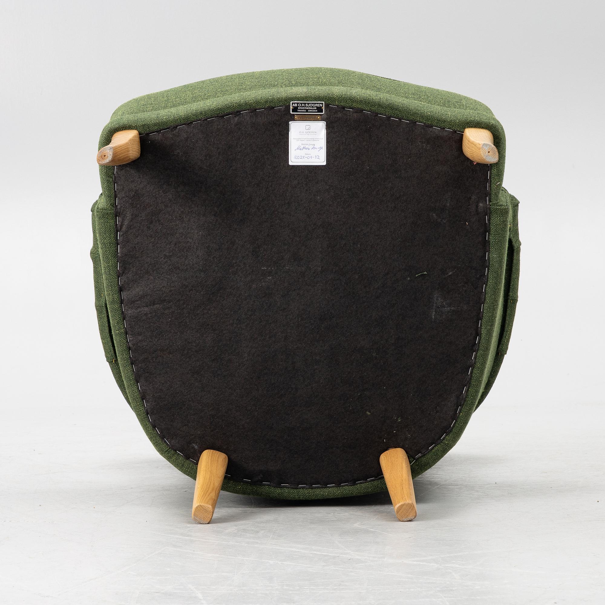 Carl Malmsten, Armchair, "Farmor", O.H. Sjögren, Tranås 2025.