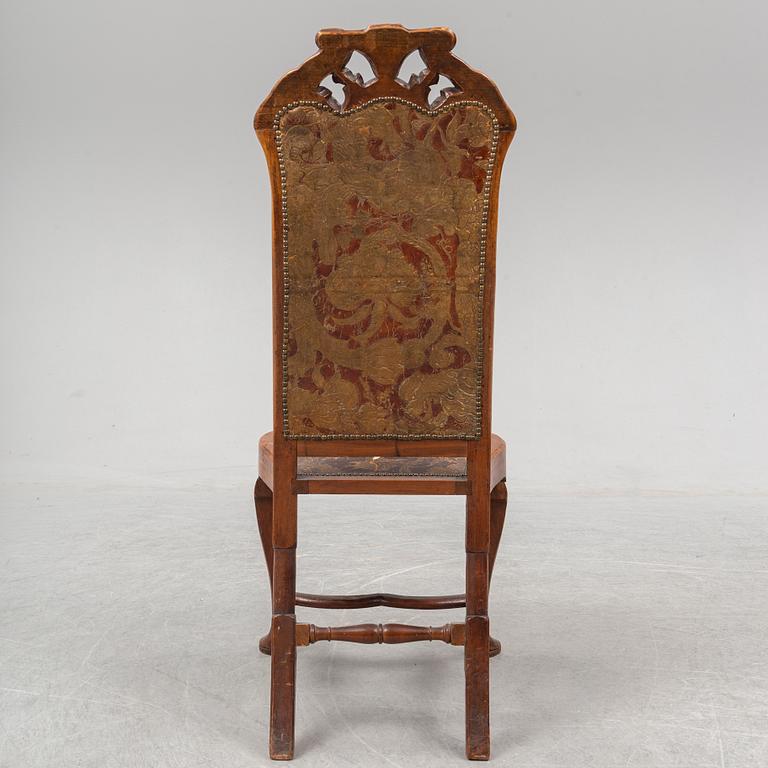 A late Baroque Dutch/English chair, 18th ct.