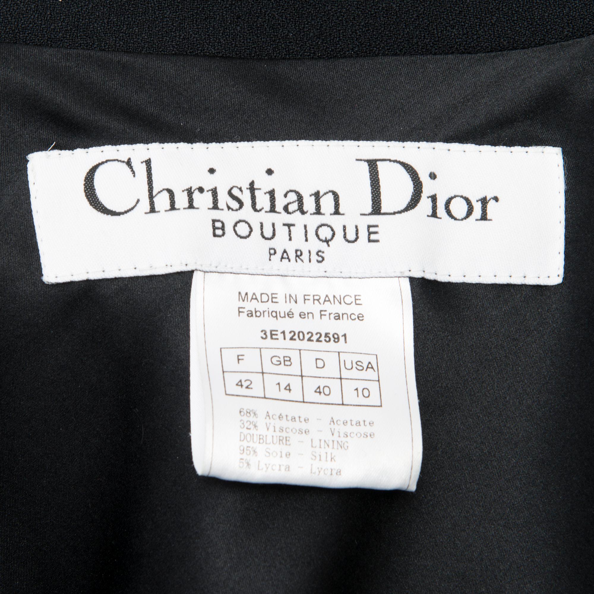 A Ladies Black Tuxedo Jacket, size 42(FR).