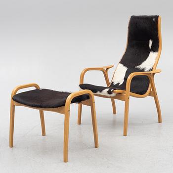 Yngve Ekström, an armchair with footstool, Lamino, Swedese.