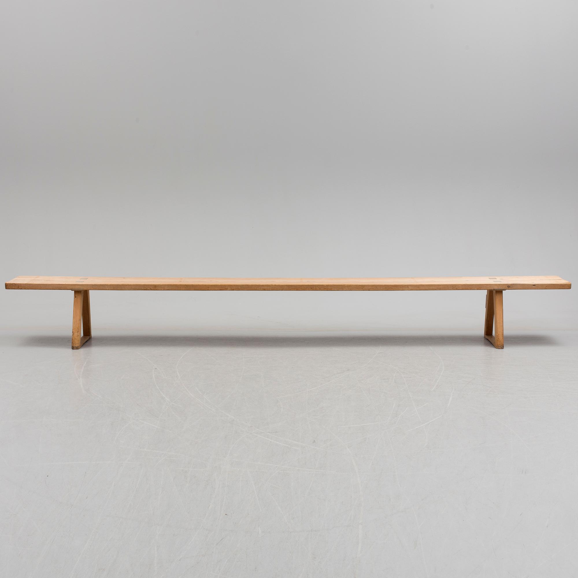 a swedish wooden bench from the 19th century.