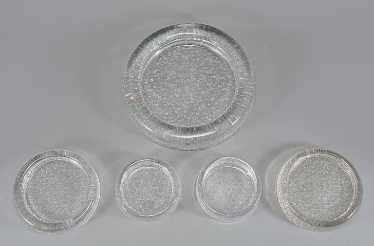 FAT, 5 st, glas, Iittala, 1950/60-tal.