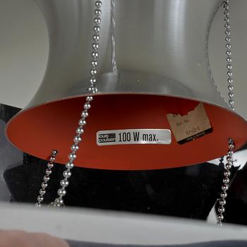 TAKLAMPOR, 2 st, "VP-Globe", Verner Panton, Louis Poulsen, Danmark. Höjd 50 cm.