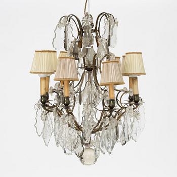 A Rococo style chandelier, first half of the 20th Century.