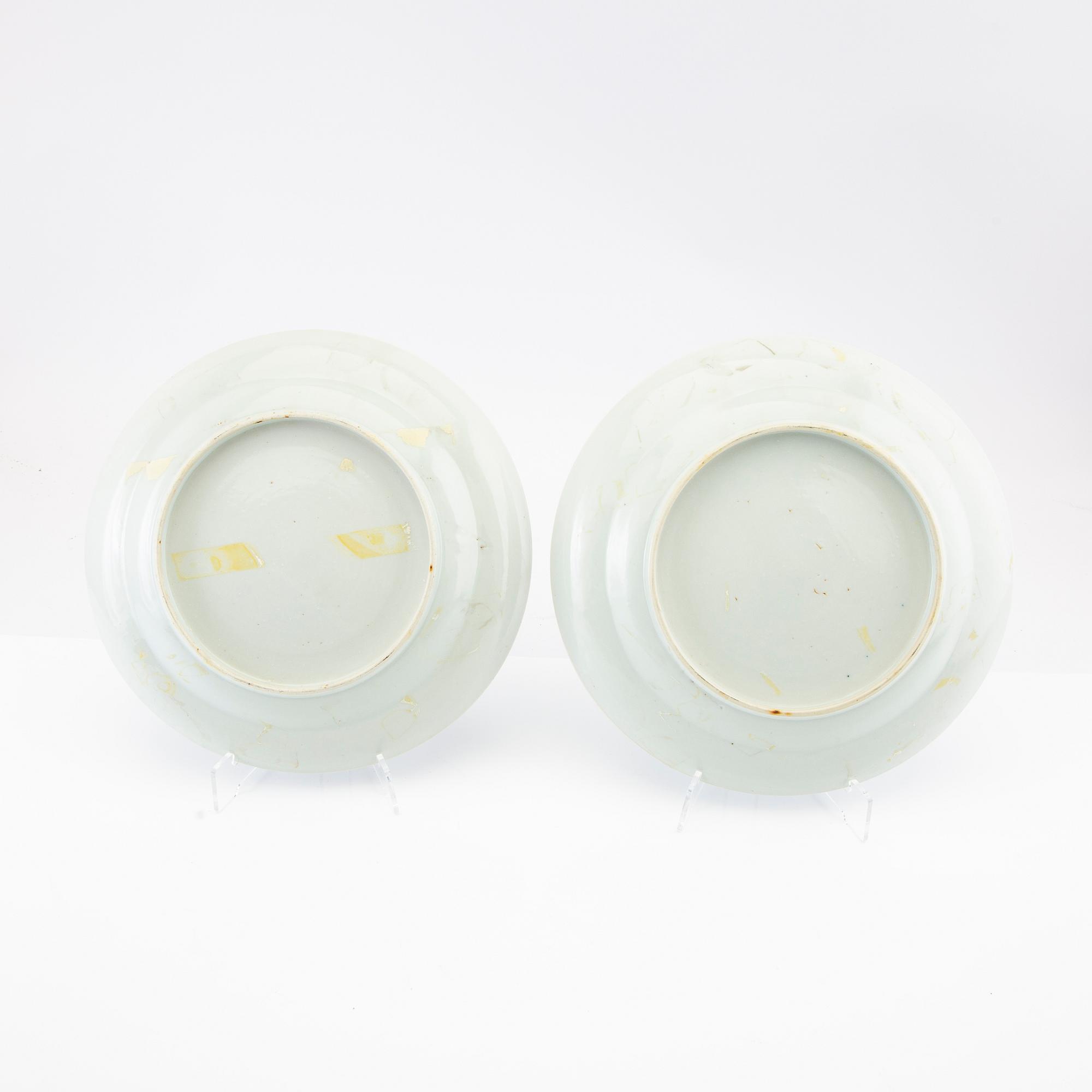 Plates 5 pcs China 17/18th century porcelain.