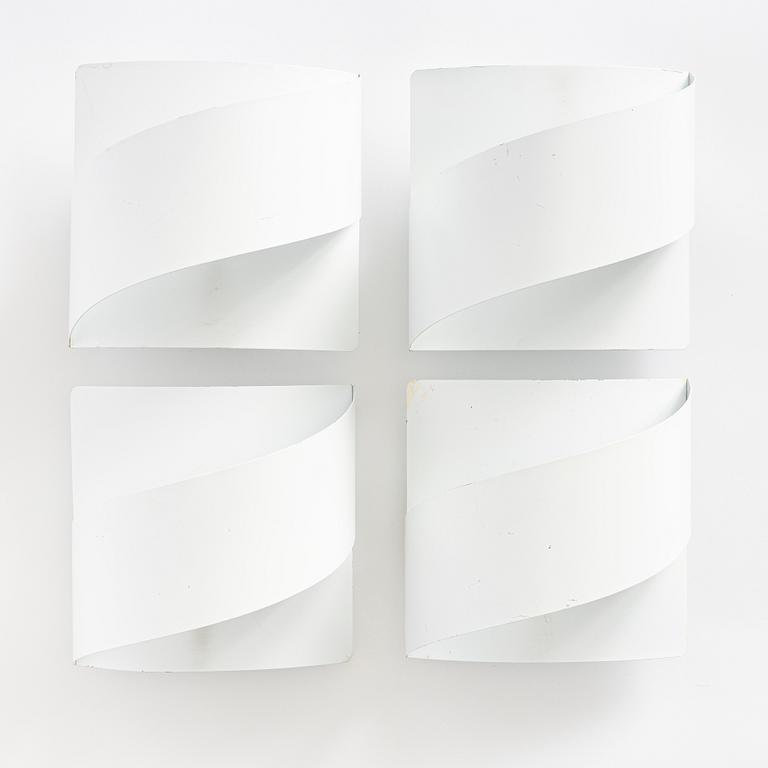 Peter Celsing, vägglampor, 4 st, "Band", Falkenbergs Belsyning, 1980/90-tal.