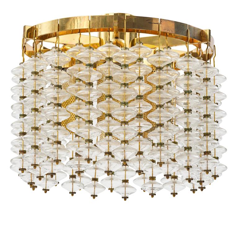 Hans-Agne Jakobsson, taklampa, "Estrella", modell "T 580", Hans-Agne Jakobsson AB, Markaryd, 1960-70-tal.