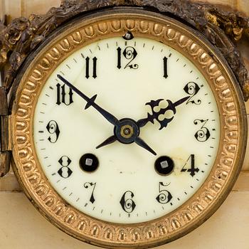 A French pendulum clock, ca 1900.