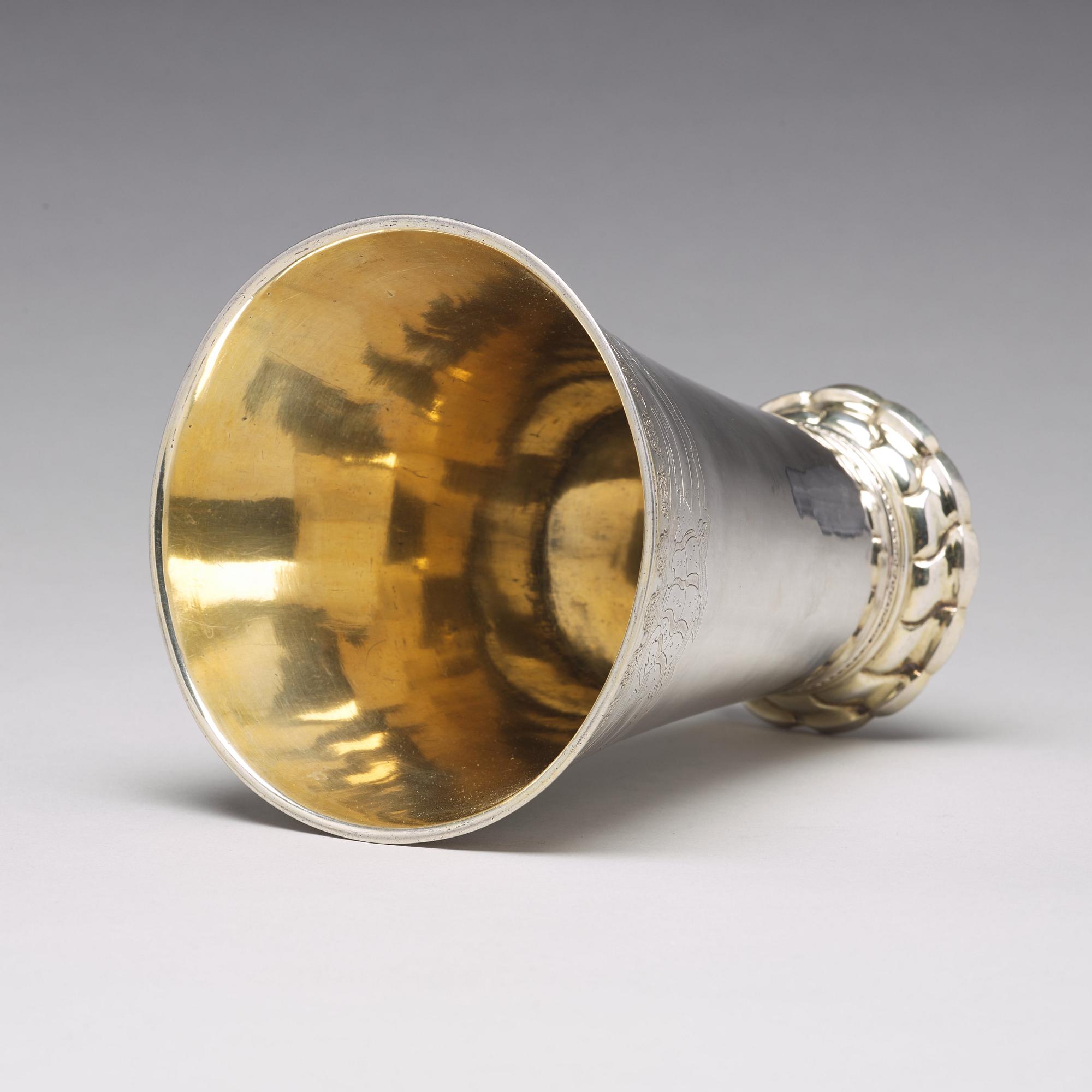 Isak Sauer, bägare, silver, Stockholm 1757.