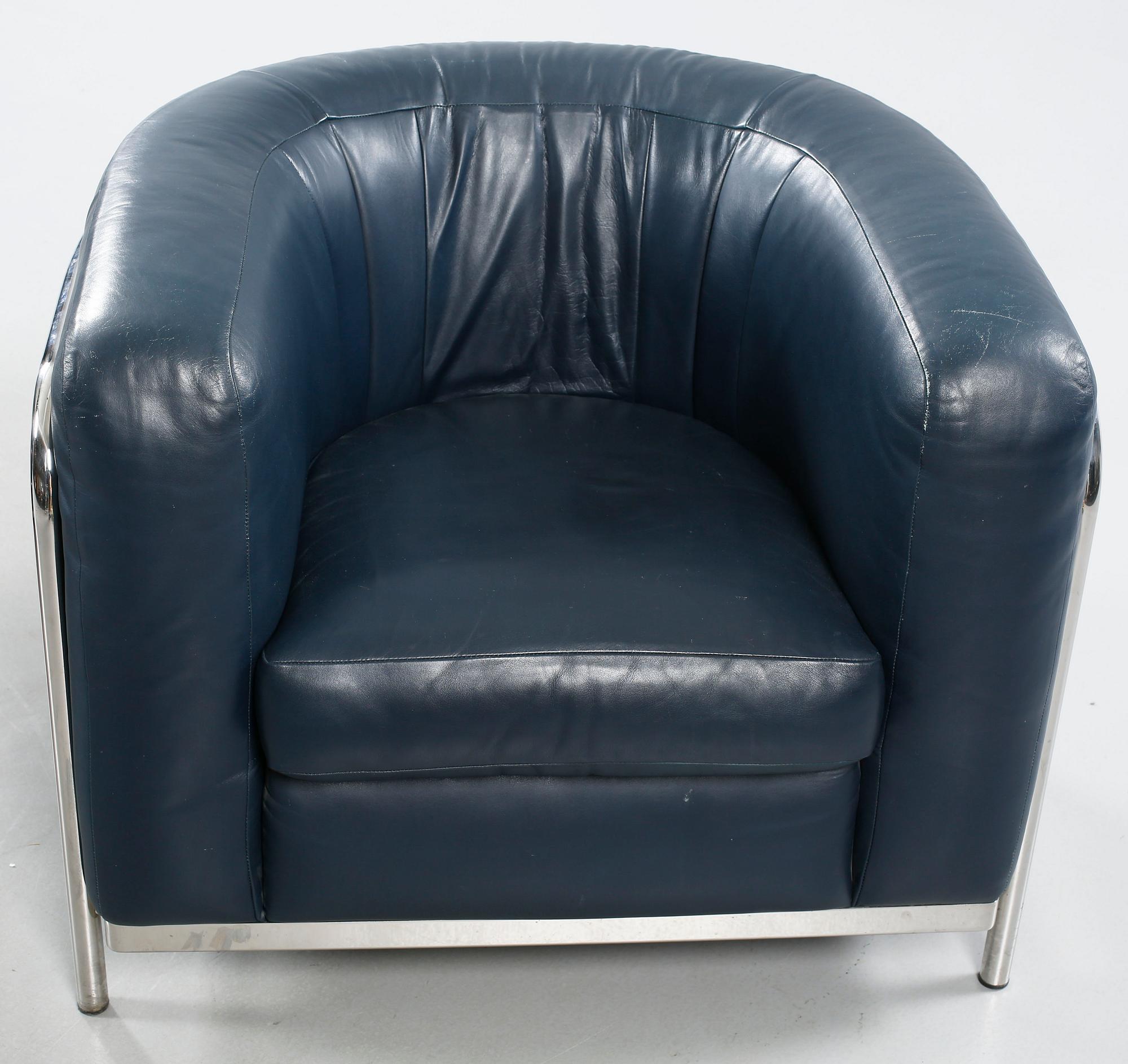 JONATHAN DE PAS, DONATO D URBINO & PAOLO LOMAZOTTI, ett par fåtöljer, "Onda", Zanotta, formgivna 1985.