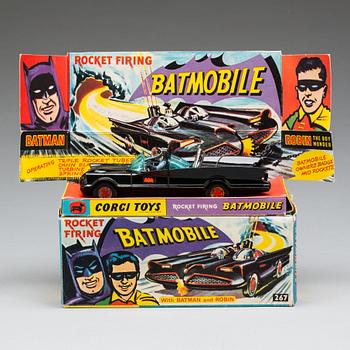 LEKSAKSBIL, CORGI Toys Batman 267 BATMOBILE. Made in  Britain 1966.