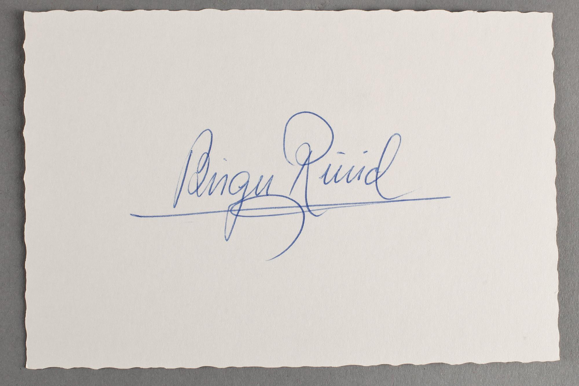 PARTI BLANDADE AUTOGRAFER, ca 250 st, bla Ulf Lundell, Nanna Svartz, Tore Wretman, Barbara Cartland, egenhändiga.