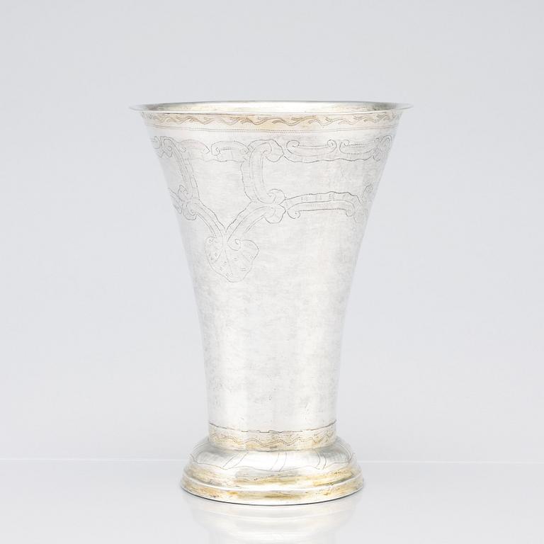 Johan Leffler, bägare, silver, Falun 1809.