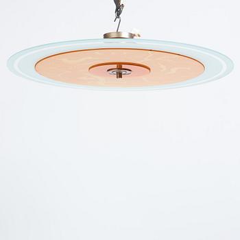 Edward Hald, a "Diana" ceiling lamp model "HD 658/659", Orrefors, 1930s.