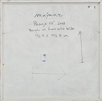 MAYNAR, acrylic on board, signed verso and dated 2003.