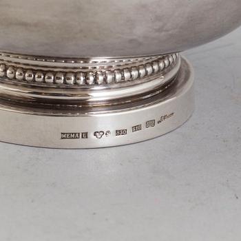 a silver bowl by Eric Löfman, Mema, Lidköping 1992.
