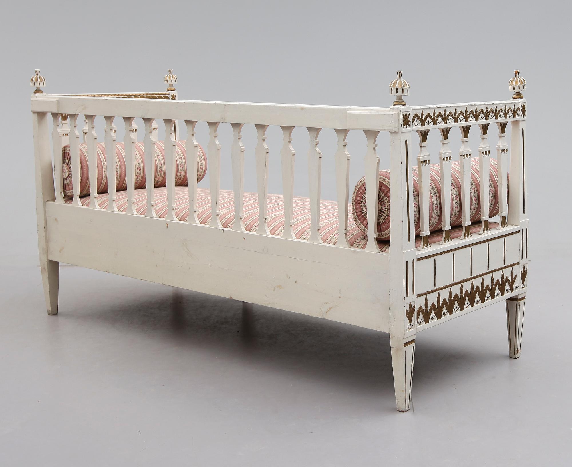 SOFFA, gustaviansk stil, 1800-tal.