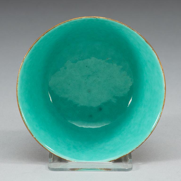 A famille rose bowl, Qing dynasty, with Jiaqing mark.