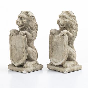 A pair of bookends/sculptures, 20th century.
