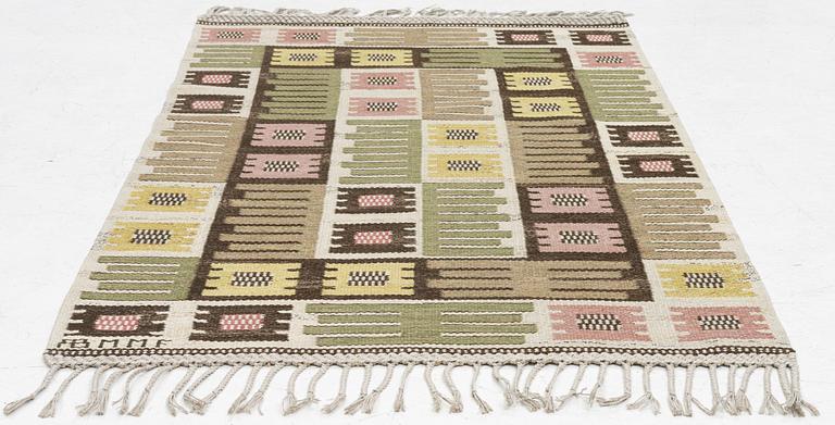 Märta Måås-Fjetterström, a carpet, 'Nyponblomman', flat weave, c. 163 x 105 cm, signed AB MMF.