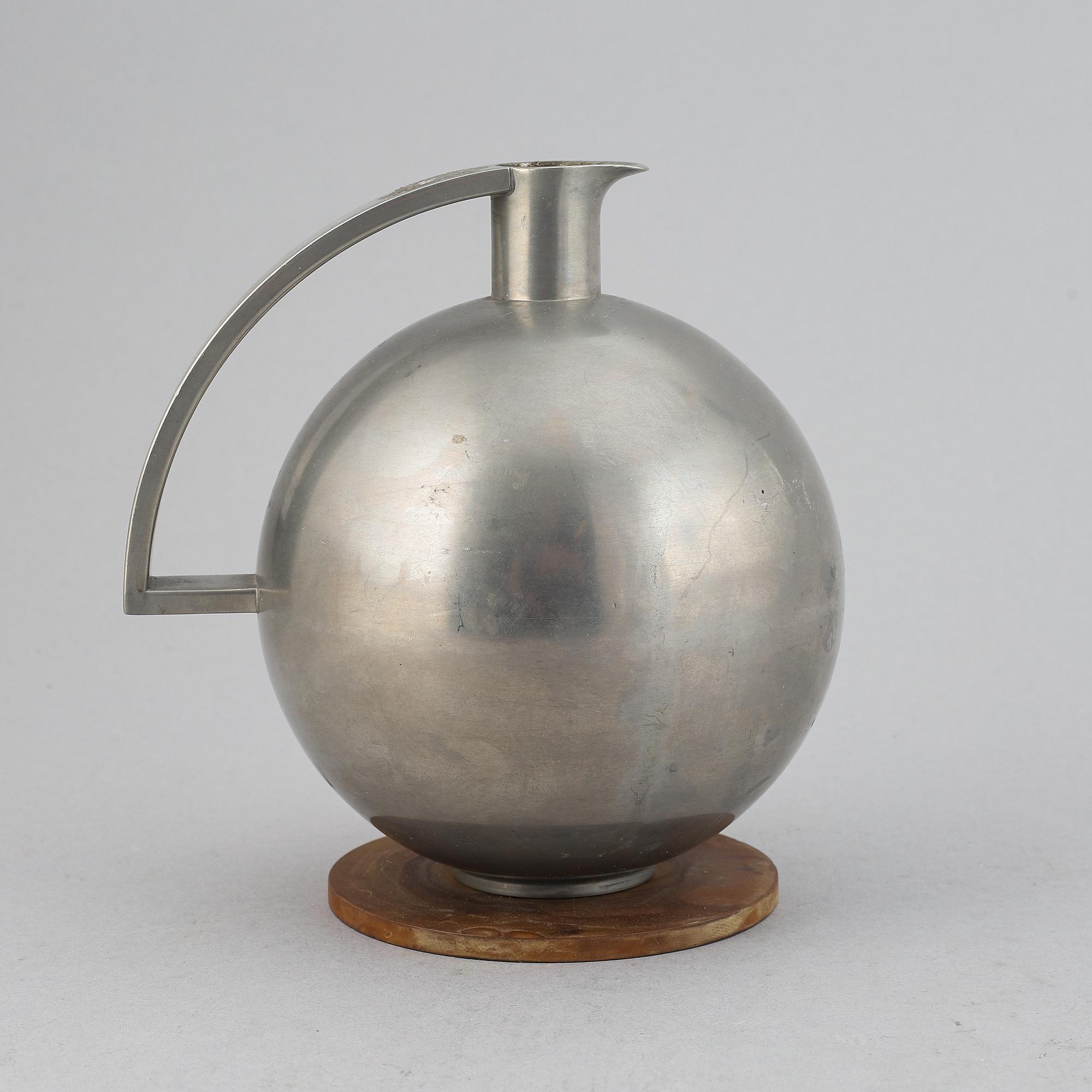 Carl Einar Borgström, kanna, tenn, Ystad Metall, 1934.