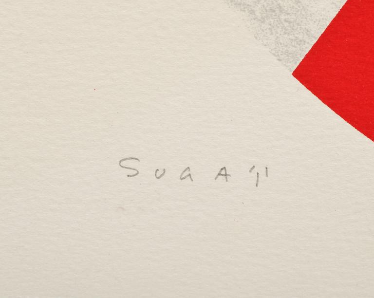 KUMI SUGAI, färglitografier, 2 st. Sign o numr 62 resp 79/100.